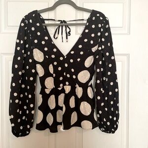 Top Shop Peplum Blouse- Size 4